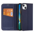 Dux Ducis Skin X2 case for iPhone 14 Plus case with magnetic flap blue, Dux Ducis