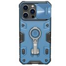 Nillkin CamShield Armor Pro Case iPhone 14 Pro Max armored cover with camera cover ring stand blue, Nillkin