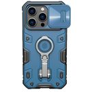 Nillkin CamShield Armor Pro Magnetic Case iPhone 14 Pro Magnetic MagSafe Cover with Camera Protector Blue, Nillkin