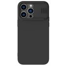 Nillkin CamShield Silky Silicone Case iPhone 14 Pro Case with Camera Protector Black, Nillkin