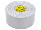 Tape: duct; W: 48mm; L: 25m; Thk: 0.23mm; silver; natural rubber; 10% ANTICOR