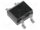 Bridge rectifier: single-phase; 400V; If: 0.5A; Ifsm: 30A; DB-1MS DC COMPONENTS