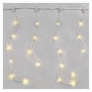 LED Christmas drop chain – icicles, 1.7 m, outdoor and indoor, warm white, programs, EMOS