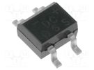 Bridge rectifier: single-phase; 600V; If: 0.5A; Ifsm: 30A; DB-1MS DC COMPONENTS