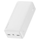 Baseus Bipow power bank with display 30000mAh 15W white (Overseas Edition) + USB-A - Micro USB cable 0.25m white (PPBD050202), Baseus