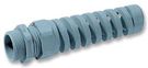 CABLE GLAND, SPIRAL, M12, GREY, PK100