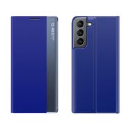 New Sleep Case for Samsung Galaxy A14 cover with flip stand blue, Hurtel