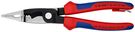 KNIPEX 13 82 200 T Pliers for Electrical Installation with multi-component grips, with integrated tether attachment point for a tool tether black atramentized 200 mm