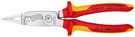 KNIPEX 13 86 200 Pliers for Electrical Installation insulated with multi-component grips, VDE-tested chrome-plated 200 mm