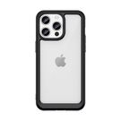 iPhone 15 Pro Outer Space reinforced case with a flexible frame - black, Hurtel