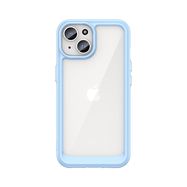 Outer Space reinforced case with flexible frame for iPhone 15 - blue, Hurtel