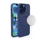 MagSafe Woven Case for iPhone 15 - navy blue, Hurtel