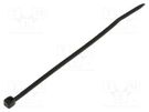 Cable tie; L: 71mm; W: 1.6mm; polyamide; black; Ømax: 11mm KSS WIRING