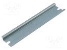 DIN rail; steel; W: 35mm; L: 160mm; Plating: zinc FIBOX