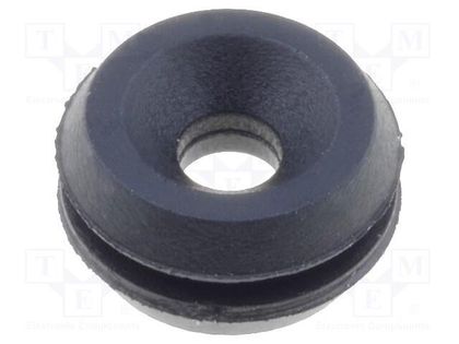 Grommet; Ømount.hole: 5.8mm; Øhole: 2.33mm; rubber; black FIX&FASTEN FIX-GR-49