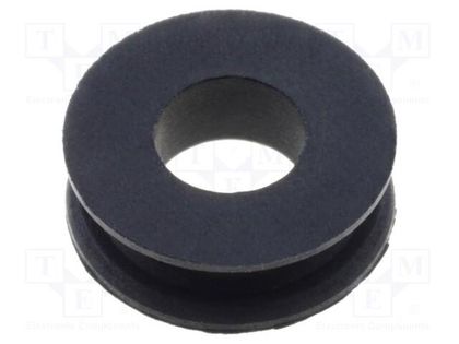 Grommet; Ømount.hole: 8.5mm; Øhole: 5mm; rubber; black FIX&FASTEN FIX-GR-99