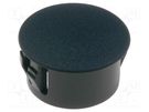 Stopper; polyamide; Wall thick: 3.3mm; H: 10.6mm; black FIX&FASTEN