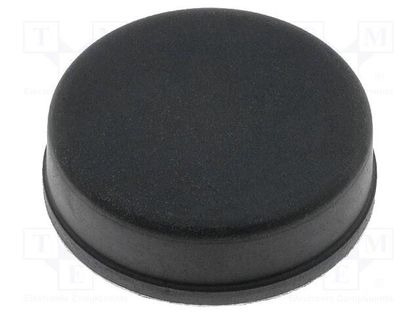 Self-adhesive foot; black; rubber; A: 20mm; B: 19mm; E: 6mm FIX&FASTEN FIX-RF-008