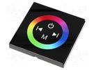 LED controller; Ch: 3; TM-BOX; 12A; 86x86x36mm; black OPTOFLASH