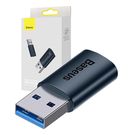 Baseus Ingenuity USB-A to USB-C adapter OTG (blue), Baseus