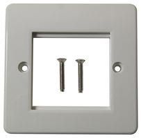 FRONT PLATE, 1 GANG, 50MM. WHITE K182 WHI