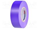 Tape: electrical insulating; W: 19mm; L: 20m; Thk: 150um; violet HELLERMANNTYTON