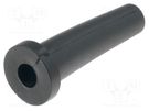 Strain relief; Ømount.hole: 9mm; Øhole: 5.5mm; PVC; black; L: 35mm HELLERMANNTYTON
