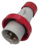 INDUSTRIAL PLUG, 3P, 16A, 415V, RED