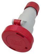 INDUSTRIAL COUPLER, 3P, 16A, 415V, RED