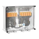 Combiner Box (Photovoltaik), 1000 V, 4 MPPT´s, 2 Inputs / 1 Output per MPPT, Surge protection I / II, Cable gland Weidmuller