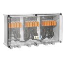 Combiner Box (Photovoltaik), 1000 V, 6 MPPT´s, 2 Inputs / 1 Output per MPPT, Surge protection I / II, Cable gland Weidmuller