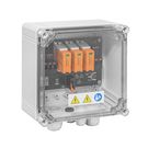 Combiner Box (Photovoltaik), 1100 V, 1 MPPT, 2 Inputs / 1 Output per MPPT, Surge protection I / II, Cable gland Weidmuller