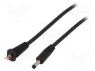 Cable; 2x1mm2; wires,DC 4,0/1,7 plug; straight,Sony; black; 1.5m BQ CABLE