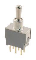 TOGGLE SWITCH, DPDT, 0.05A, 60VAC, TH