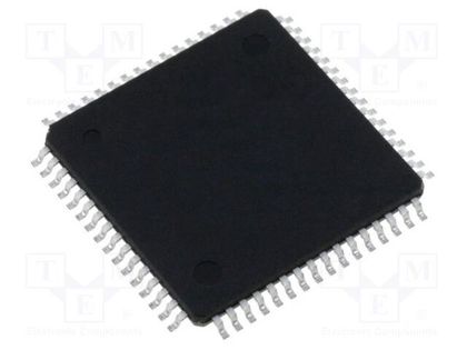 IC: AVR32 microcontroller; SRAM: 32kB; Flash: 128kB; TQFP64; Cmp: 8 MICROCHIP (ATMEL) ATUC128L3U-AUT