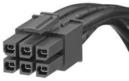 CABLE ASSY, 6POS, RCPT-RCPT, 11.8"