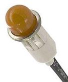 NEON INDICATOR, AMBER, 12.7MM, WIRE LEAD
