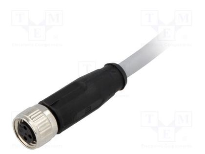 Connector: M8; female; PIN: 3; straight; with lead; plug; 2m; PVC HARTING 21348100380020