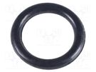 O-ring gasket; NBR rubber; Thk: 1mm; Øint: 5mm; black FIX&FASTEN