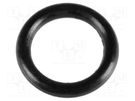 O-ring gasket; NBR rubber; Thk: 0.6mm; Øint: 2.75mm; black FIX&FASTEN