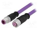 Cable: for sensors/automation; PIN: 4; M12-M12; B code-Profibus HARTING