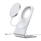 Holder with magnetic wireless charger Choetech H047 (silver), Choetech