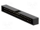 Socket; IDC; male; PIN: 40; straight; THT; gold-plated; 2mm; black Amphenol Communications Solutions