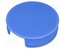 Cap; polyamide; blue; push-in; A3023,A3123 OKW