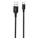 Cable USB to USB-C XO NB143, 1m (black), XO