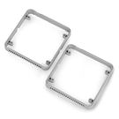 Plastic Frame - plastic frame for prototyping M5Stack modules - gray - 2 pieces - M5Stack A119