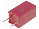Capacitor: polyester; 4.7uF; 30VAC; 50VDC; 5mm; ±10%; 7.2x13x7.2mm WIMA