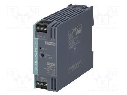Power supply: switched-mode; for DIN rail; 30W; 24VDC; 1.3A; DIN SIEMENS 6EP1331-5BA10