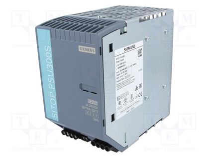 Power supply: switched-mode; for DIN rail; 480W; 24VDC; 20A; DIN SIEMENS 6EP1436-2BA10