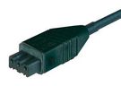 SINGLE ENDED CORD, RCPT-FREE END, 3M